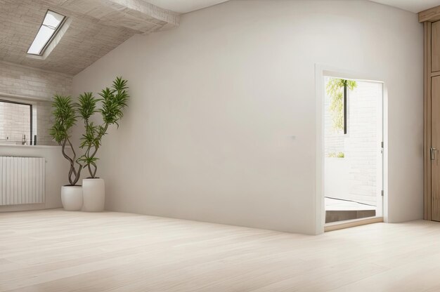 Habitación de lujo con pisos de madera, muebles y grandes ventanas