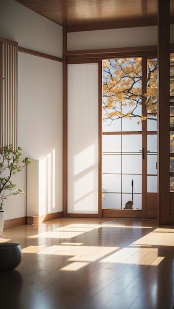 Habitación minimalista de Japón
