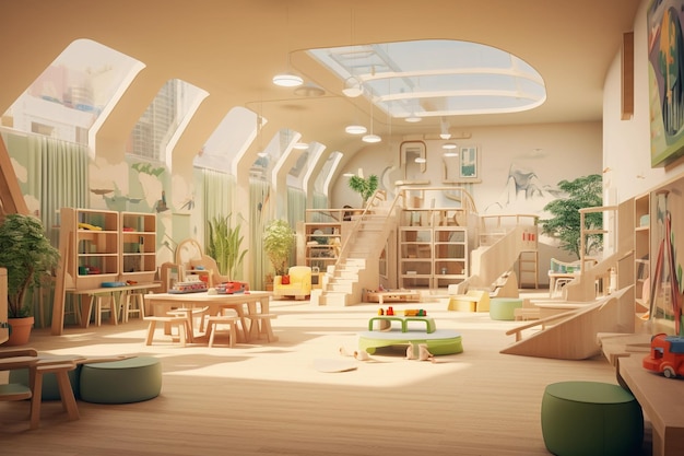 Habitación para niños con un diseño moderno