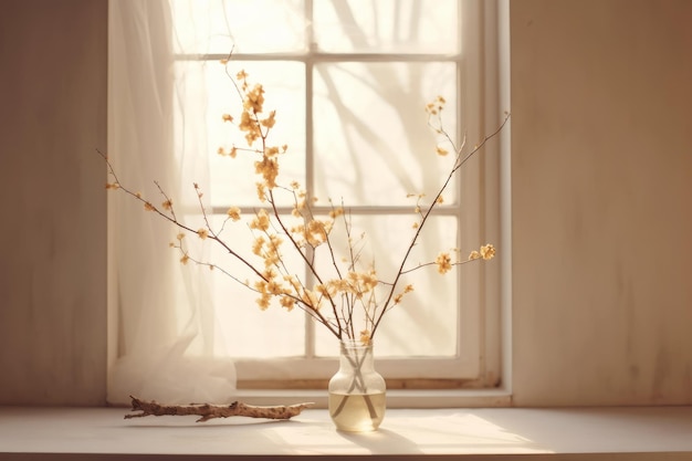 Una habitación con una pared rosa y una ventana que dice 'desierto'