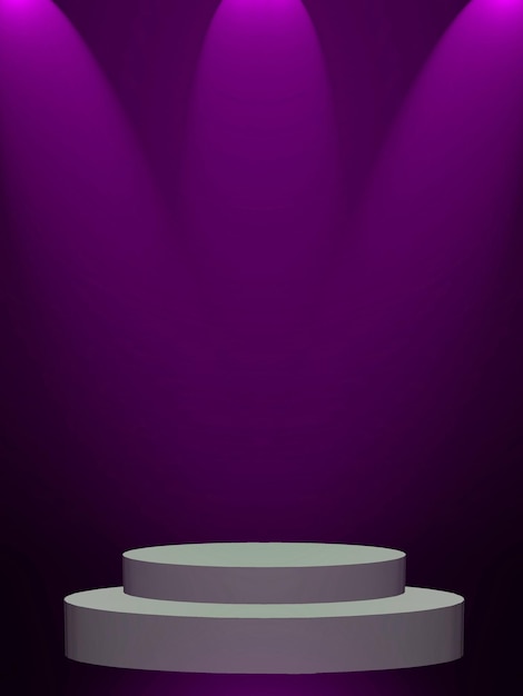 Habitación vacía fondo claro púrpura