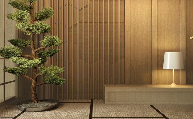 Habitación zen estilo japonés.