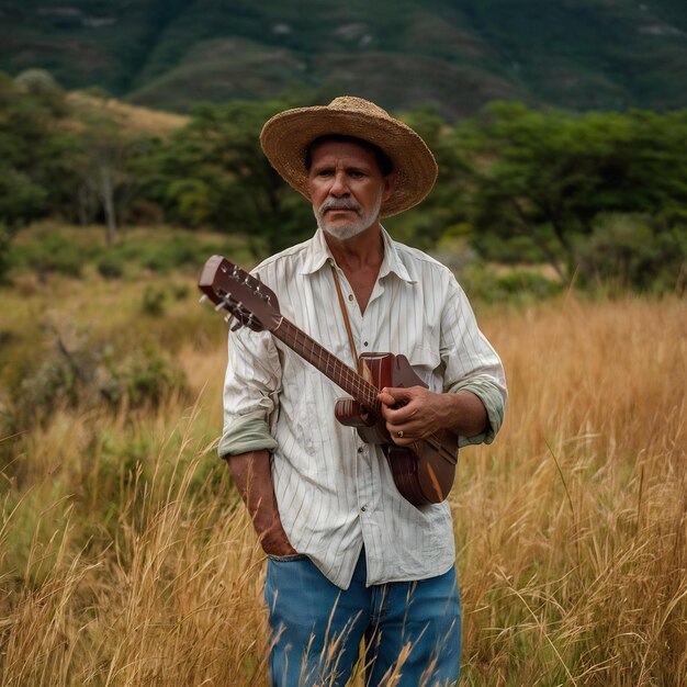 Foto hábitos y costumbres del pueblo gaucho de las montañas de santa catarina y río grande do sul