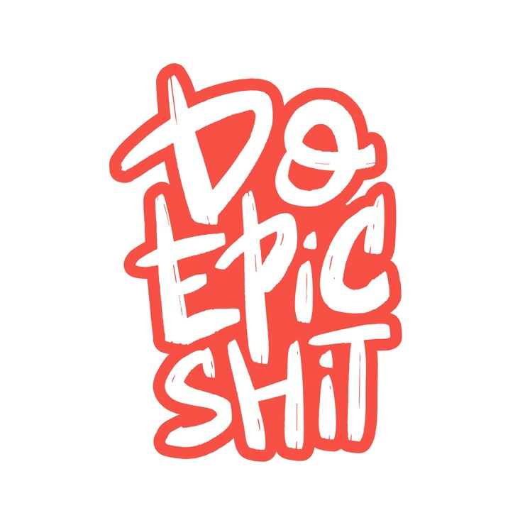 Foto hacer letras de pincel de mierda épica cita motivacional