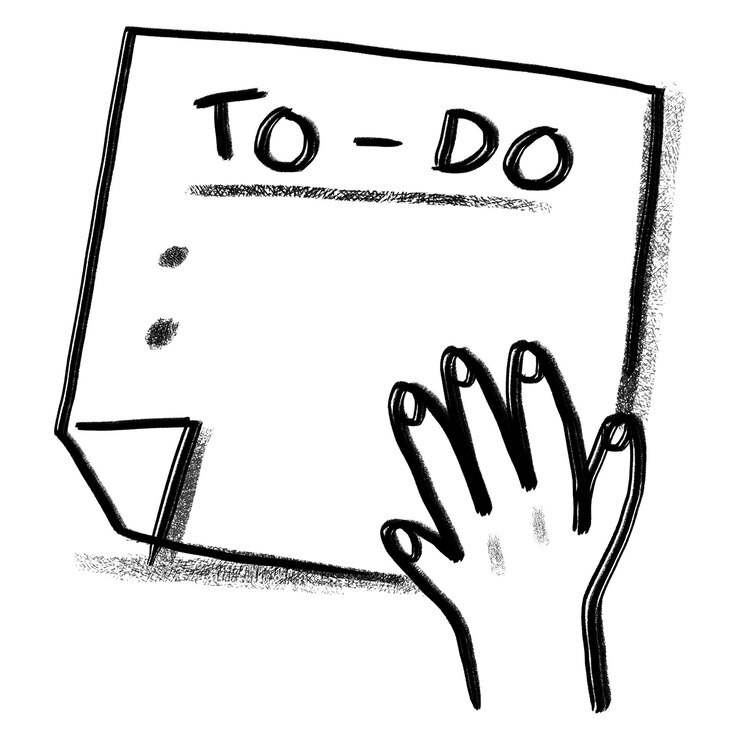 Para hacer la lista png pegatina nota papel garabateo fondo transparente