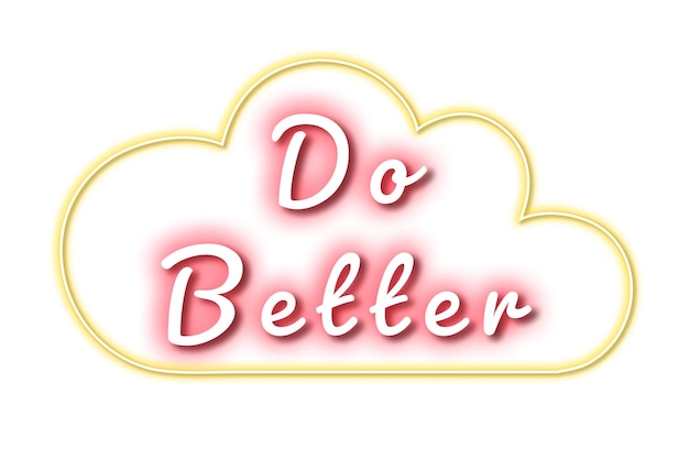 Hacer mejor luz de neón texto png