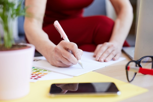 Hacer notas en cuaderno