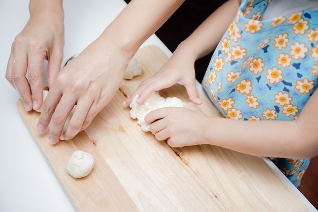 hacer pastel de polvo