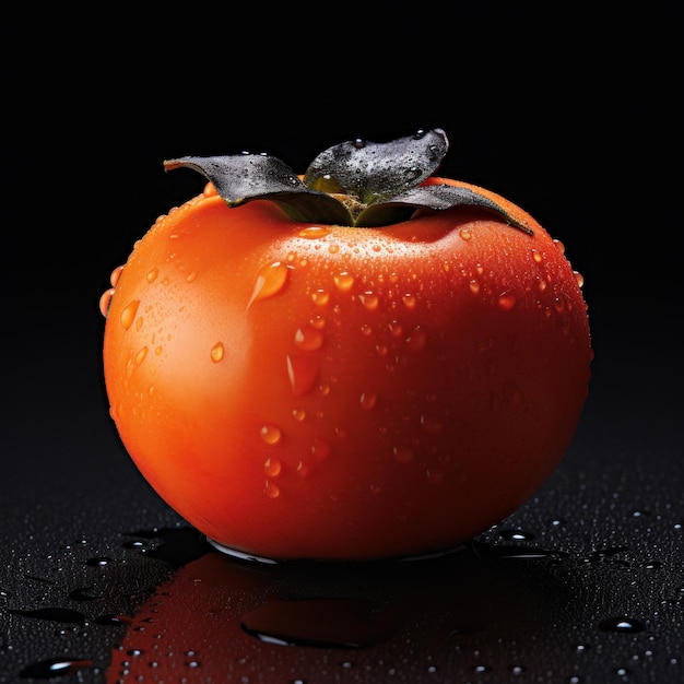 Foto hachiya persimmon isolado