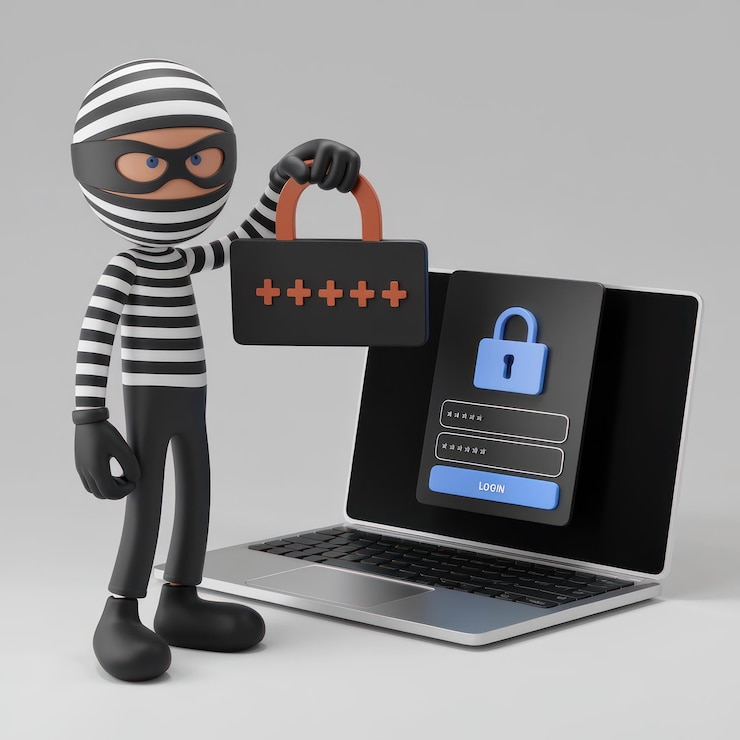 Foto hacker de contraseñas
