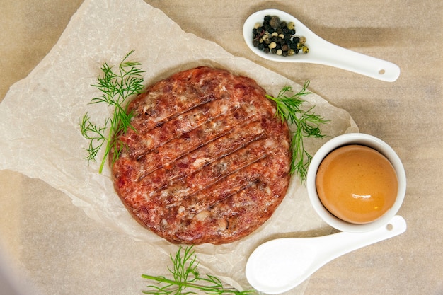 Hackfleisch für einen Burger