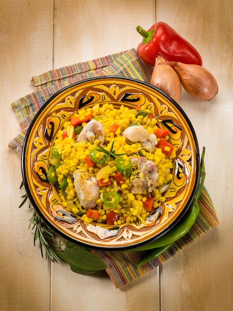 Hähnchen-Paella