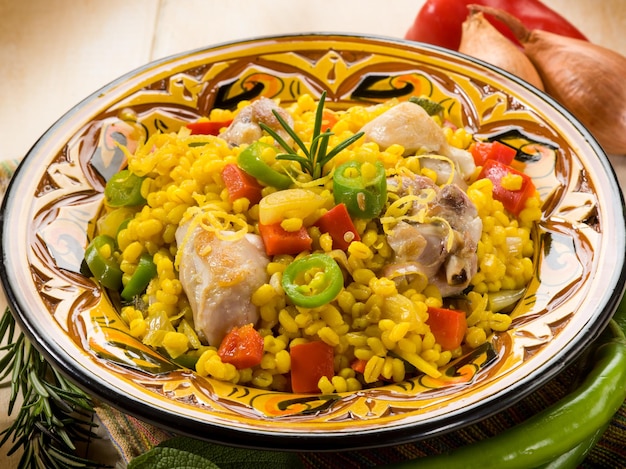 Hähnchen-Paella