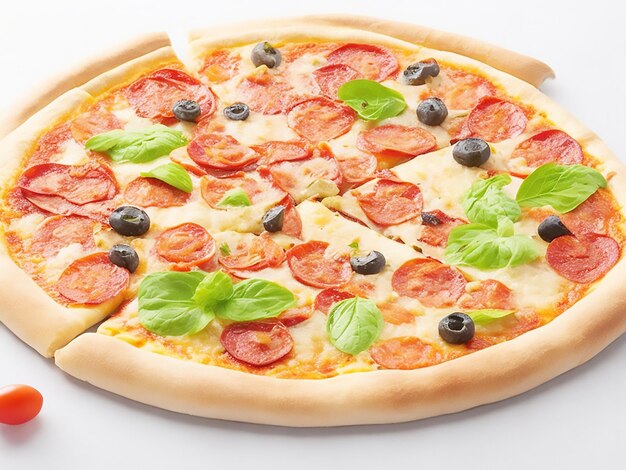 Hähnchen-Pizza-Bild, ai generiert