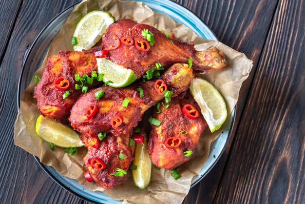 Hähnchenkeulen in Barbecue-Sauce