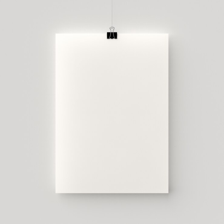 Foto hängendes plakat.