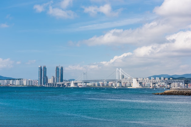 Haeundae Beach in Busan City, Südkorea