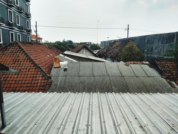 Foto häuser gegen den himmel in der stadt