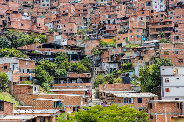Häuser in der Stadt Medellin in Antioquia, Kolumbien