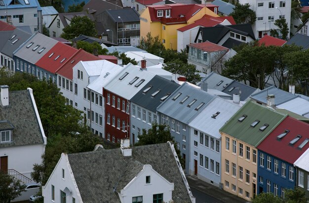 Foto häuser in der stadt