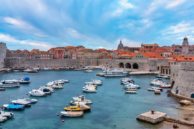 Hafen von Dubrovnik in Kroatien.