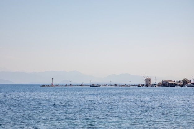 Hafen von Kerkira, Hauptstadt von Korfu, Griechenland