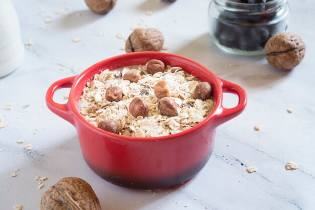 Haferflocken Frühstück