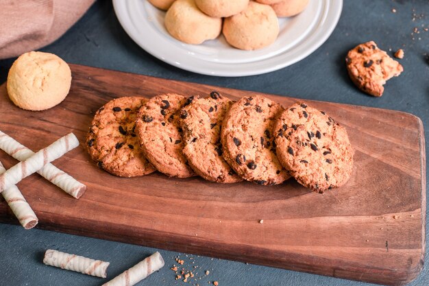 Haferkekse mit Schokoladentropfen