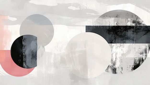 Haga un retrato moderno con formas geométricas y tonos terrenales para un aspecto artístico contemporáneo AIG62