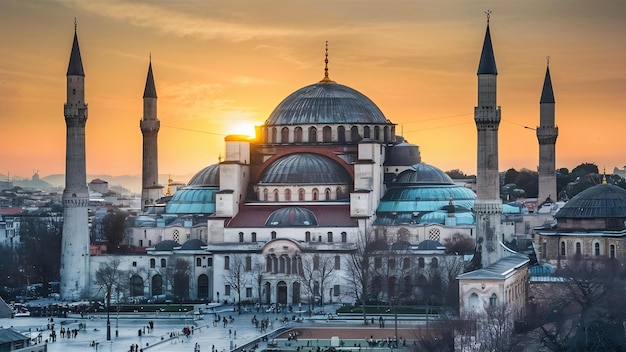 Hagia Sophia berühmtes Wahrzeichen von Istanbul Türkei