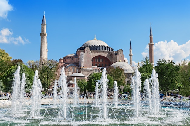 Hagia Sophia em Istambul, Turquia. Hagia Sophia é o maior monumento da cultura bizantina.