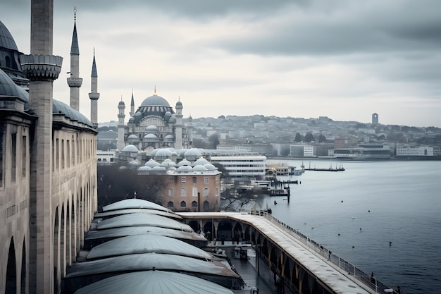 Hagia-Sophia-Moschee Istanbul Türkei Wolkentag Architektonische Schönheit Religiöses Erbe Geschichte