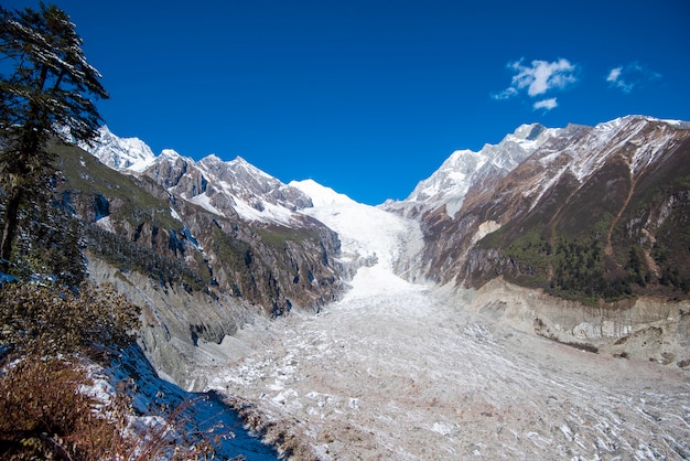 Hailuogou Glacier, Moxi Town, Condado de Luding, Sichuan, China