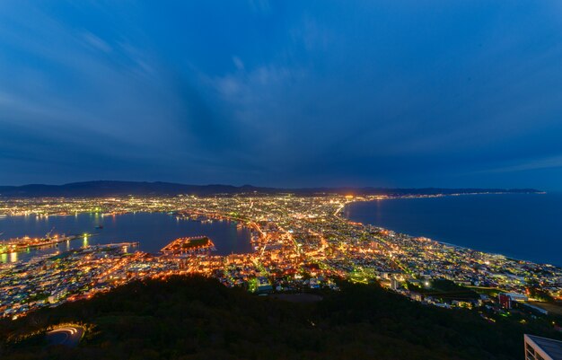 Hakodate vista da cidade de montanha hakodate