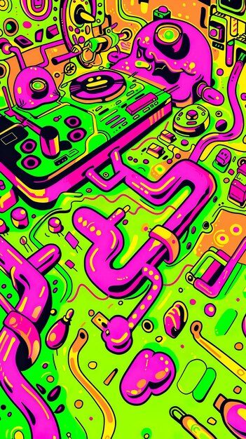 Halbleiter-Chip-Mikroskopische Schaltkreise komplizierte Details enthüllen die verborgene Welt der Technologie voller Energie 3D-Rendering Hintergrundbeleuchtung Bokeh-Effekt Wormseye-Ansicht