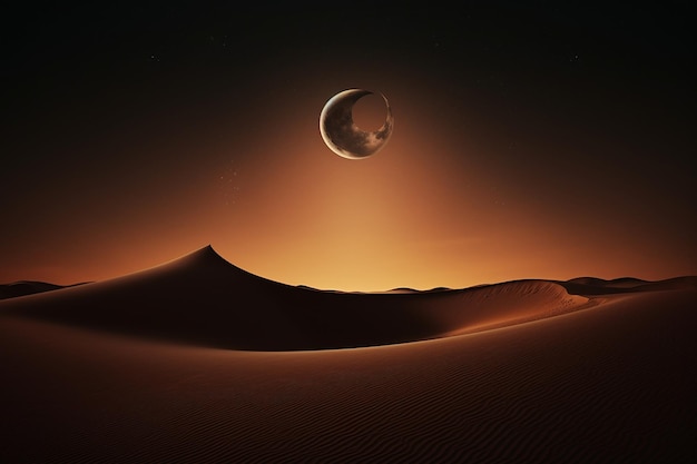 Halbmond ein Traum der Wüstennächte