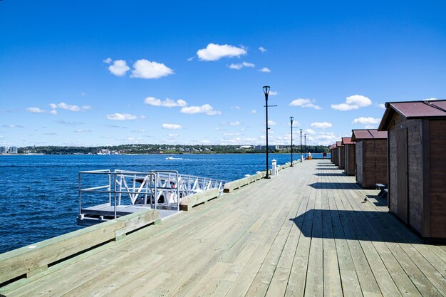 Halifax Waterfront vista da balsa - Halifax, Nova Escócia, Canadá