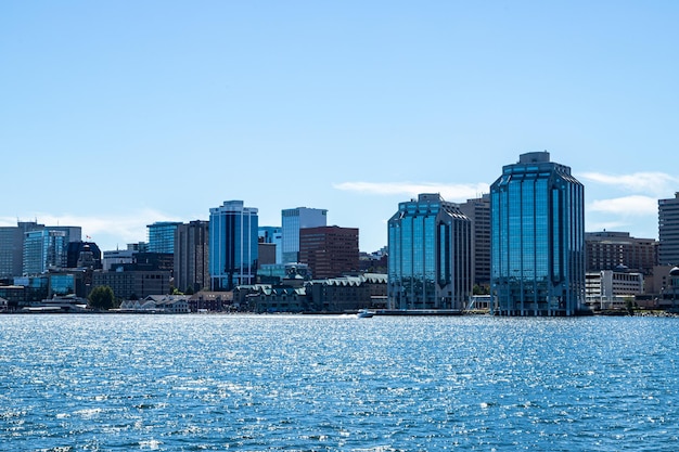 Halifax Waterfront vista da balsa Halifax Nova Scotia Canada 1