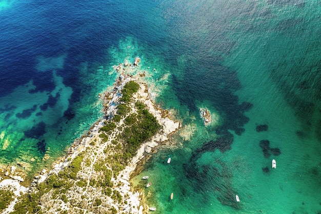 Halkidiki desde arriba Grecia