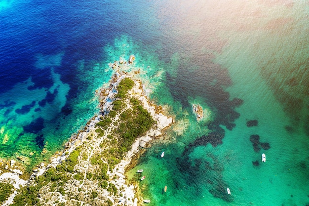 Halkidiki de cima da Grécia