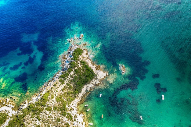 Halkidiki visto de cima, grécia