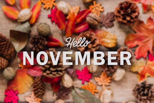 Foto hallo november-banner-design