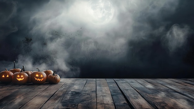 Halloween-Abend mit Jack-Lanterns