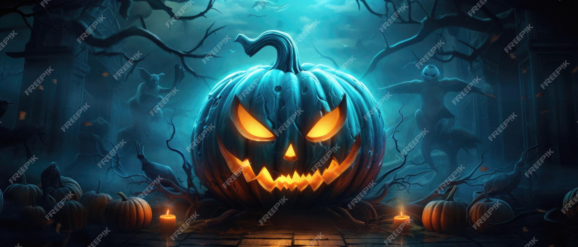 Fundo Bruxas Assustadoras E Uma Jackolantern Esculpida Para O Halloween  Foto E Imagem Para Download Gratuito - Pngtree