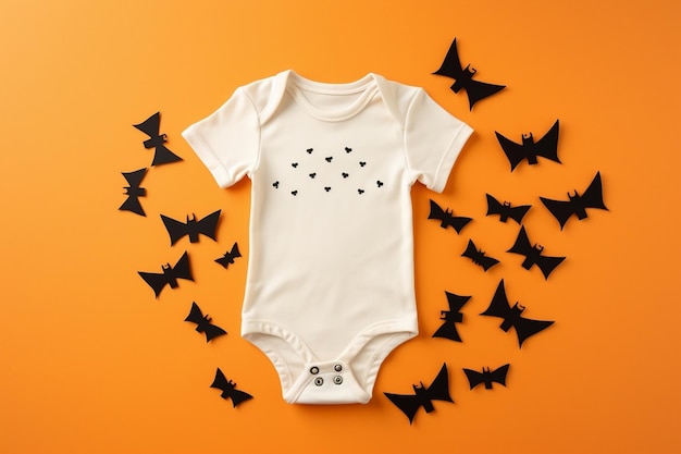 Halloween Baby Bodysuit Mockup Generative KI