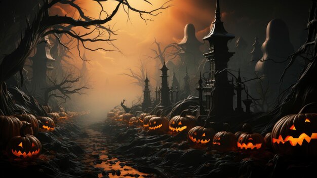 Halloween Back Drop-Themenveranstaltung