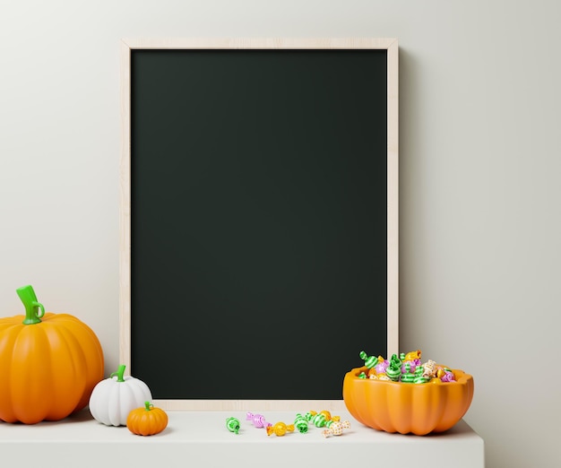 Halloween-Brieftafel. 3D-Darstellung