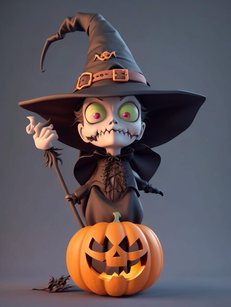 Halloween de dibujos animados en 3D