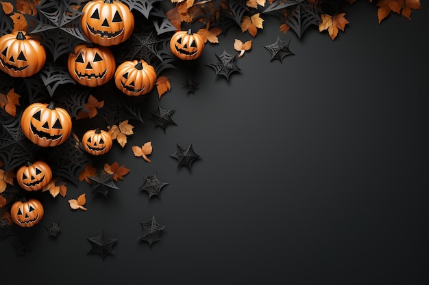Halloween: Die Seelen der Toten kehrten in ihre Häuser zurück, Kürbisse, Hexen, Skelette, Zauberinnen, Geister der Toten, dunkle Nacht, Süßigkeiten, gruselige Kerzen
