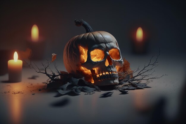 Halloween die seelen der toten kehrten in ihre häuser zurück kürbisse hexen skelette zauberinnen 
